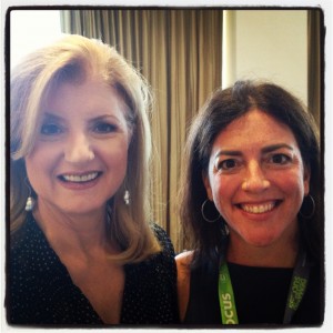 Lisa and Arianna Huffington